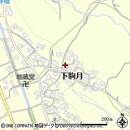 滋賀県蒲生郡日野町下駒月850周辺の地図
