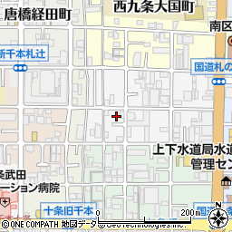 京都府京都市南区西九条豊田町16周辺の地図