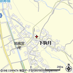 滋賀県蒲生郡日野町下駒月842周辺の地図