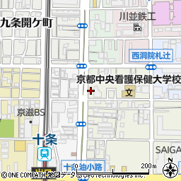 京都府京都市南区東九条松田町131周辺の地図