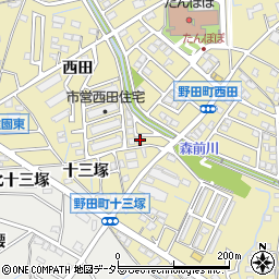 愛知県刈谷市野田町西田91-13周辺の地図