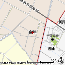 愛知県安城市尾崎町南畔周辺の地図