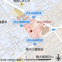 ミニストップ静岡済生会総合病院店周辺の地図