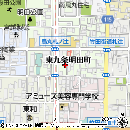 京都府京都市南区東九条明田町45周辺の地図