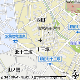 愛知県刈谷市野田町西田18周辺の地図