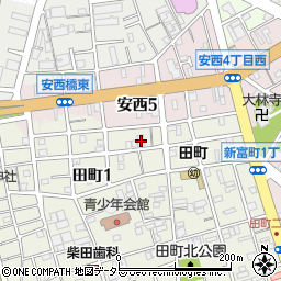 田町特殊紙工周辺の地図