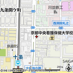 京都府京都市南区東九条松田町132周辺の地図
