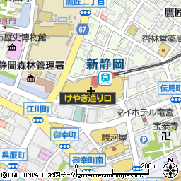 五穀　新静岡店周辺の地図