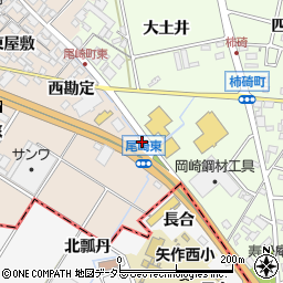 愛知県安城市尾崎町東勘定周辺の地図