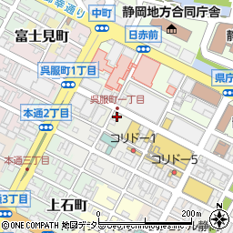 北川万年堂周辺の地図