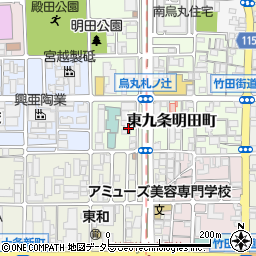 京都府京都市南区東九条明田町3周辺の地図