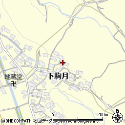 滋賀県蒲生郡日野町下駒月868周辺の地図