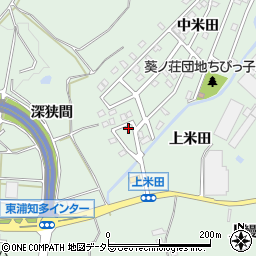 愛知県知多郡東浦町緒川上米田11-66周辺の地図