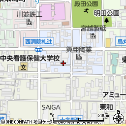 京都府京都市南区東九条西明田町71周辺の地図
