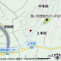 愛知県知多郡東浦町緒川上米田9-11周辺の地図