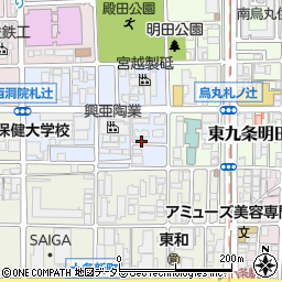 京都府京都市南区東九条西明田町18-5周辺の地図
