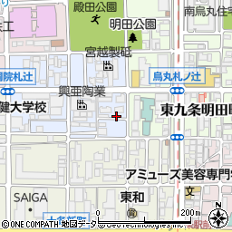 京都府京都市南区東九条西明田町18-9周辺の地図