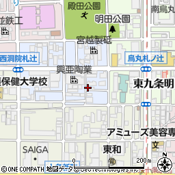 京都府京都市南区東九条西明田町18-2周辺の地図