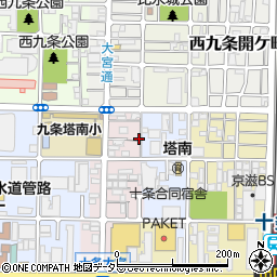 京都府京都市南区西九条御幸田町25周辺の地図