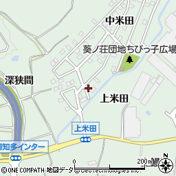 愛知県知多郡東浦町緒川上米田9-3周辺の地図