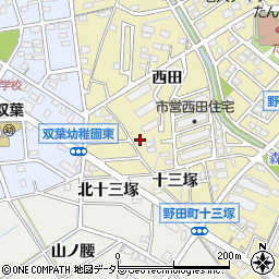 愛知県刈谷市野田町西田33-9周辺の地図