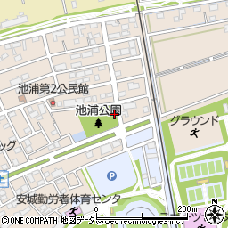 池浦公園トイレ周辺の地図