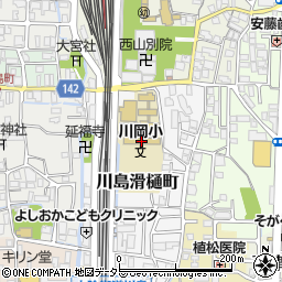 京都市立川岡小学校周辺の地図