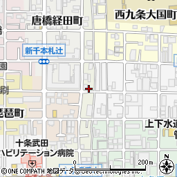 京都府京都市南区西九条唐戸町29周辺の地図