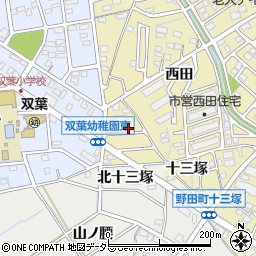愛知県刈谷市野田町西田31周辺の地図