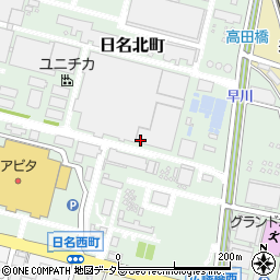 愛知県岡崎市日名北町周辺の地図
