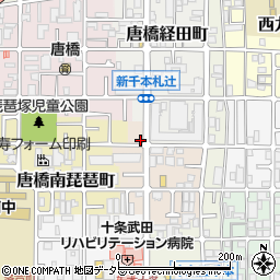 京都府京都市南区唐橋芦辺町7周辺の地図