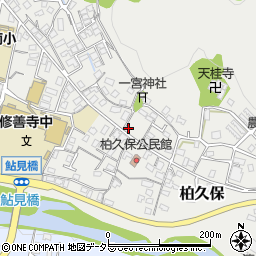 静岡県伊豆市柏久保195-5周辺の地図