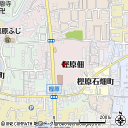 京都府京都市西京区樫原佃周辺の地図