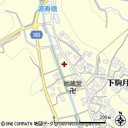 滋賀県蒲生郡日野町下駒月1852周辺の地図