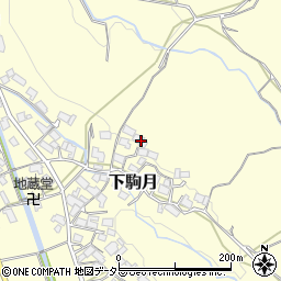 滋賀県蒲生郡日野町下駒月853周辺の地図