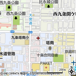 京都府京都市南区西九条御幸田町26周辺の地図
