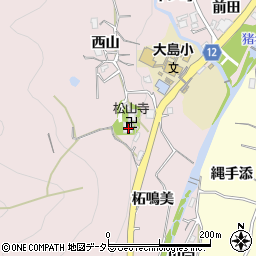 兵庫県川辺郡猪名川町島西山周辺の地図