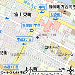 静岡銀行　本店営業部周辺の地図