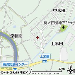 愛知県知多郡東浦町緒川上米田11-68周辺の地図