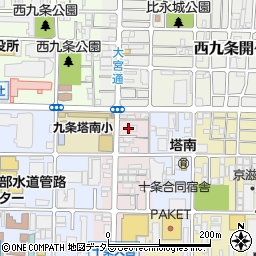 京都府京都市南区西九条御幸田町28周辺の地図