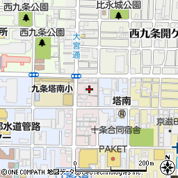 京都府京都市南区西九条御幸田町27周辺の地図