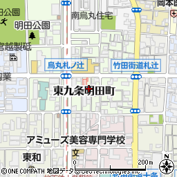 京都府京都市南区東九条明田町40周辺の地図