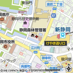 財団法人日本教育公務員弘済会　静岡支部周辺の地図