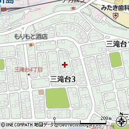 三重県四日市市三滝台周辺の地図