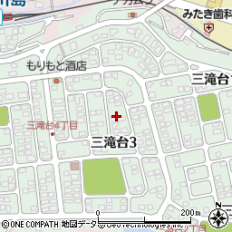 三重県四日市市三滝台周辺の地図