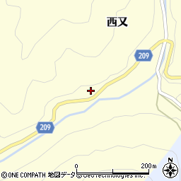 静岡県静岡市葵区西又1955周辺の地図