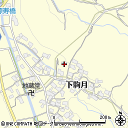 滋賀県蒲生郡日野町下駒月841周辺の地図