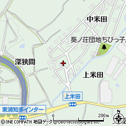 愛知県知多郡東浦町緒川上米田11-67周辺の地図