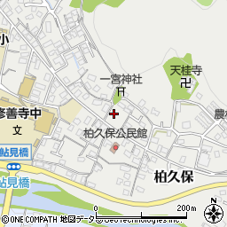 静岡県伊豆市柏久保195周辺の地図