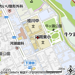 京都市立川岡東小学校周辺の地図
